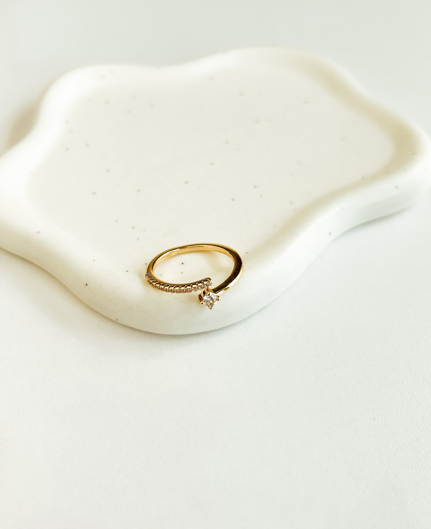 Crystal Zirconia Open Ring