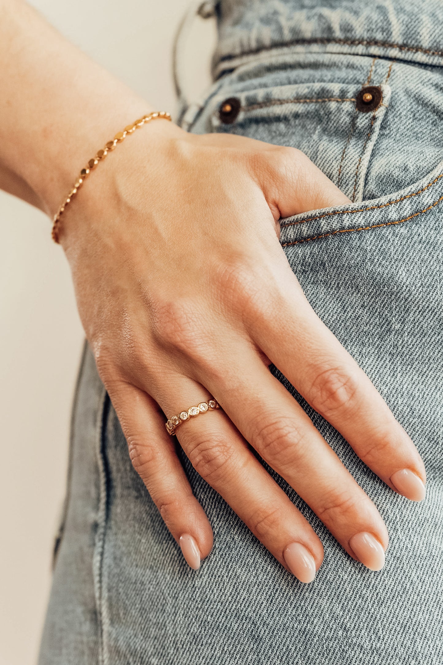 Round CZ Cubic Zirconia Ring