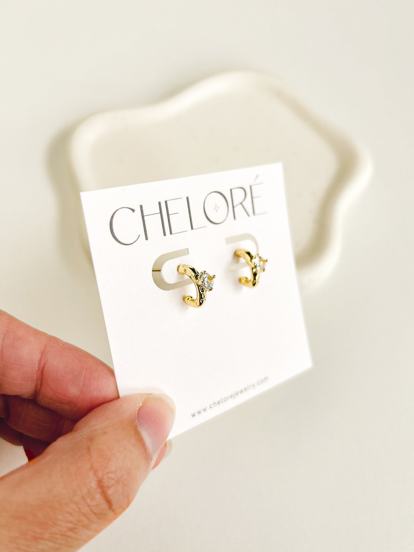 Chelsea Hoops - Elegant Half Circle Hoop