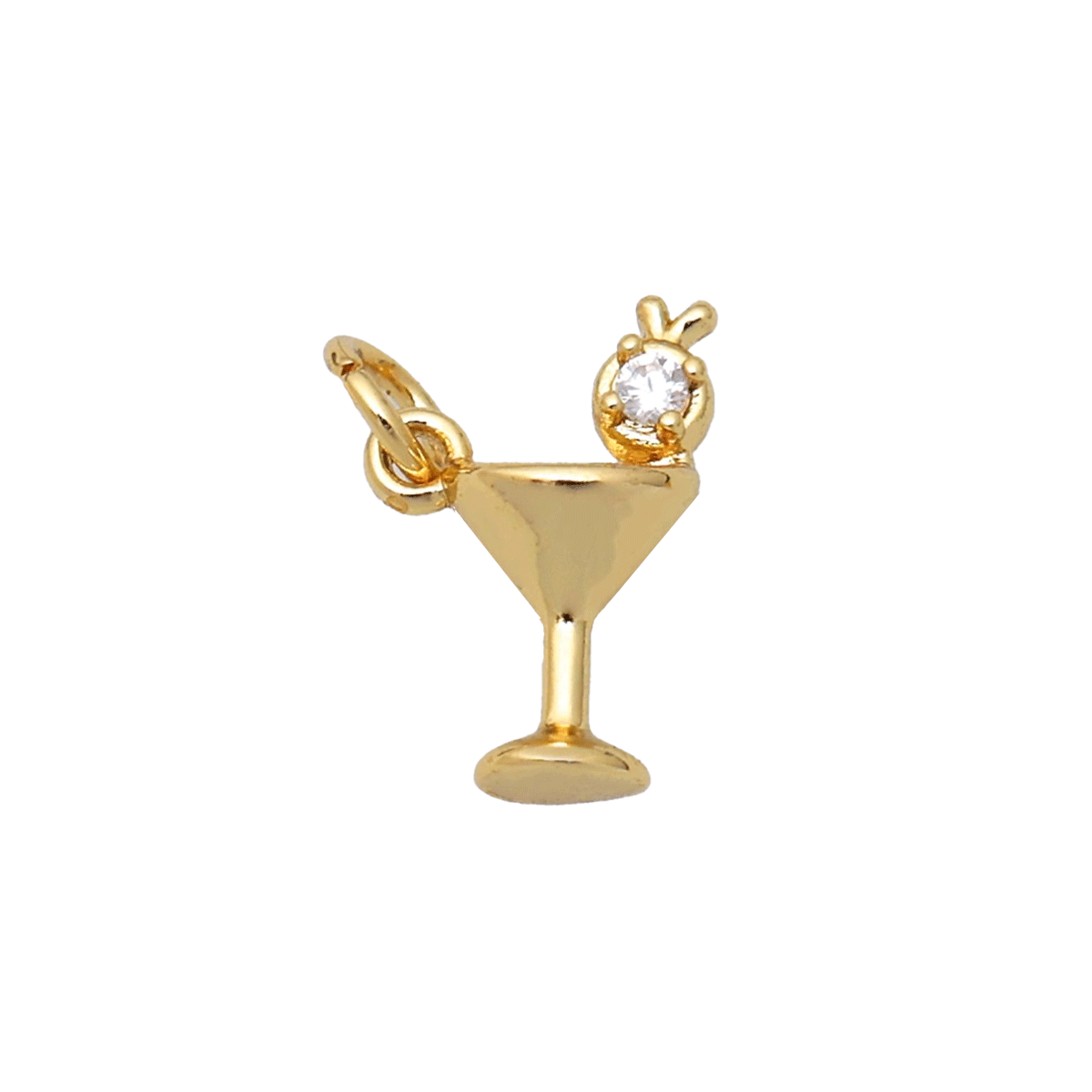 Martini Glass Charm