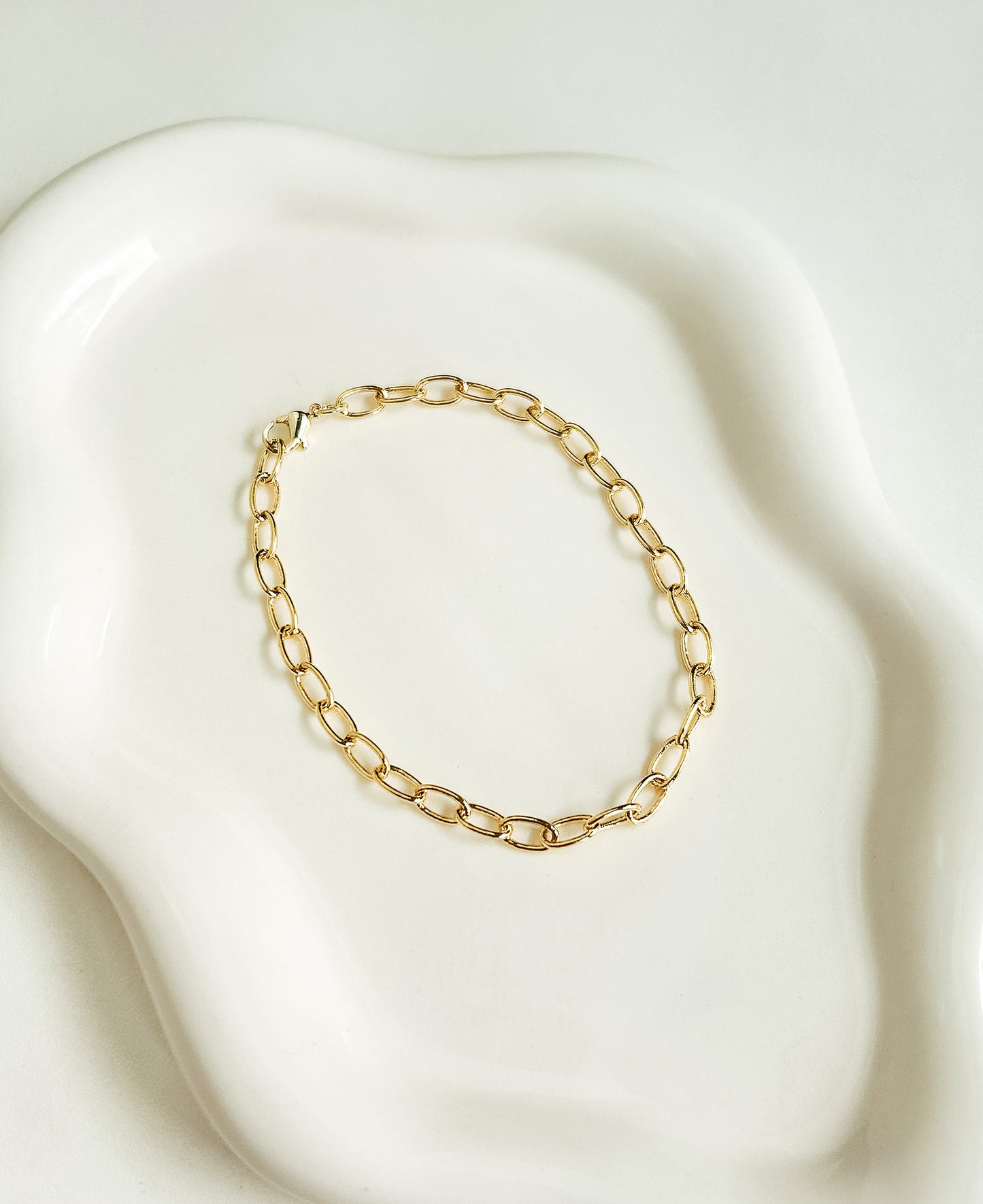 Bracelet 18k Gold Oval Chain