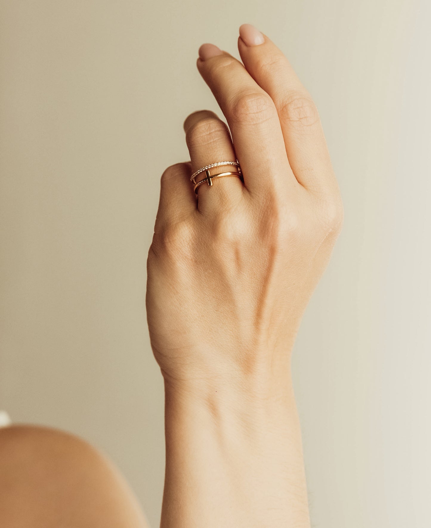 Cross Band Ring