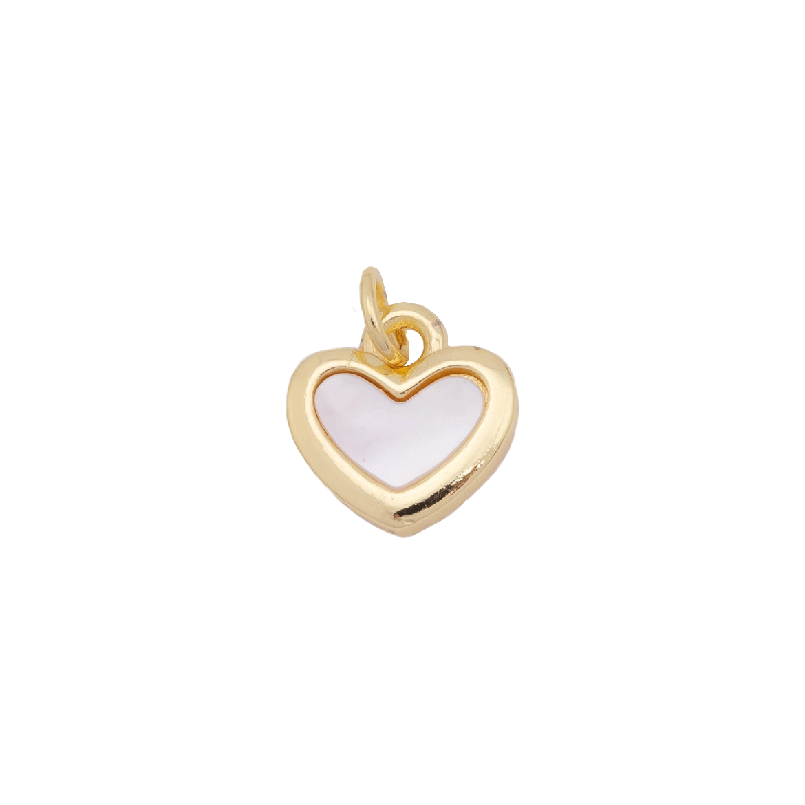 Pearl Heart Charm