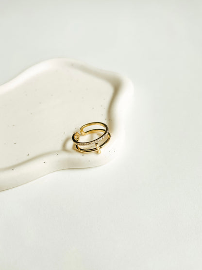 Cross Band Ring