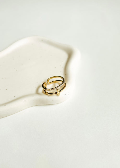 Cross Band Ring