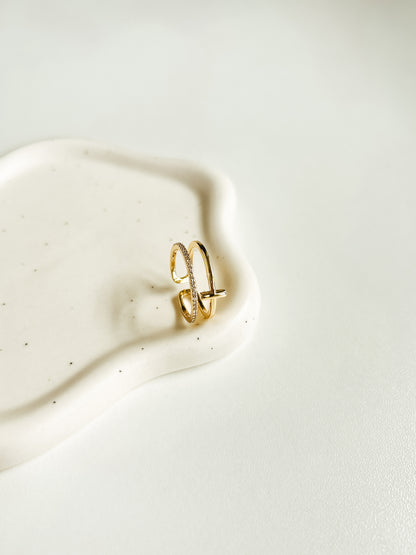 Cross Band Ring