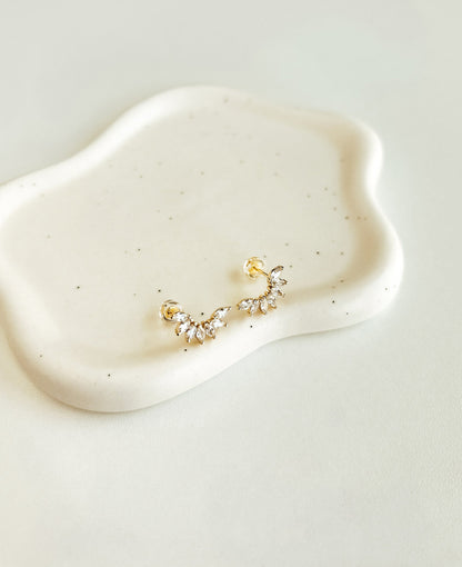 Dainty Marquise Stone Climber Stud