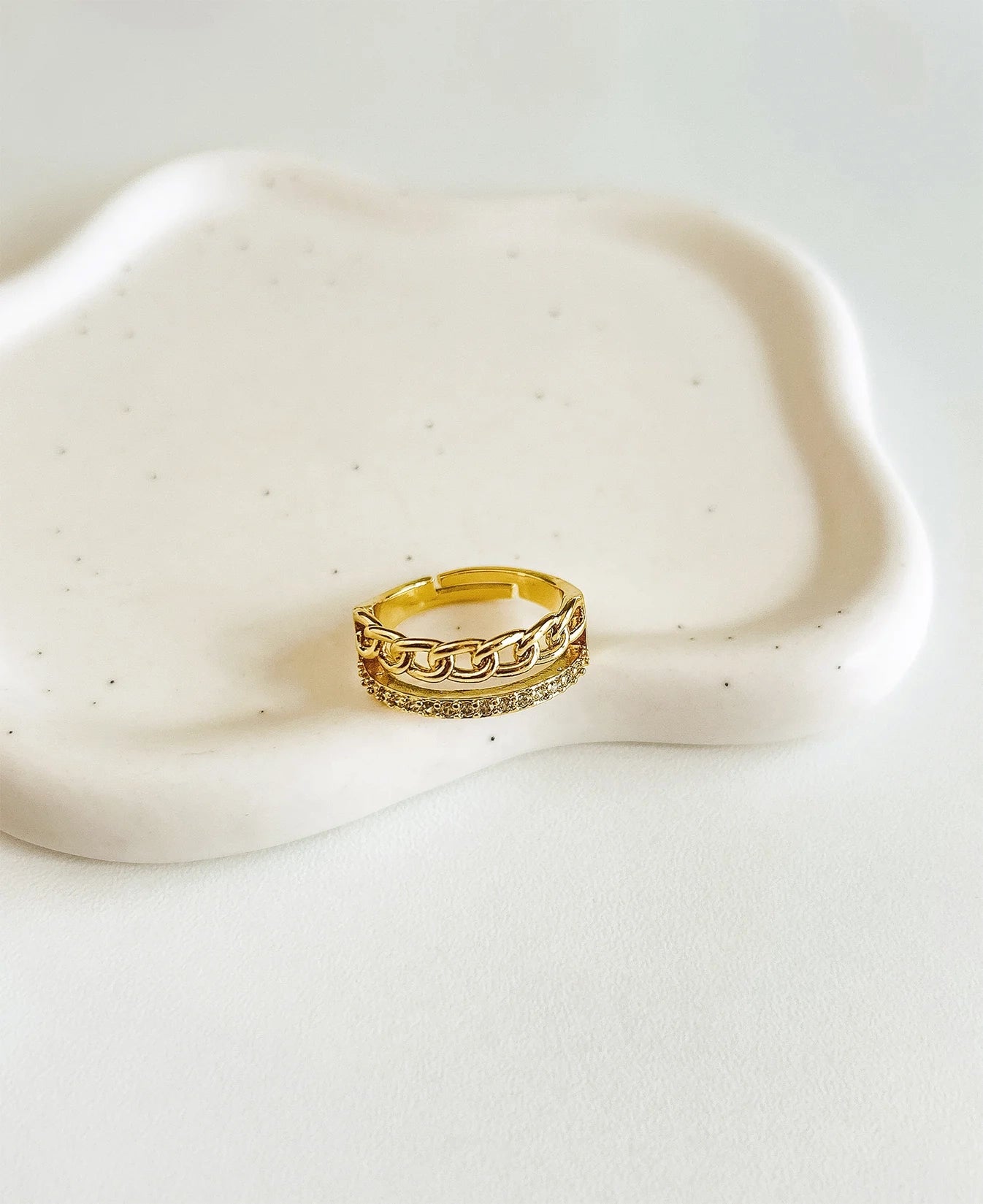 Chain Double Band Ring