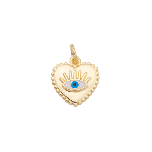 Heart Evil Eye Chrm