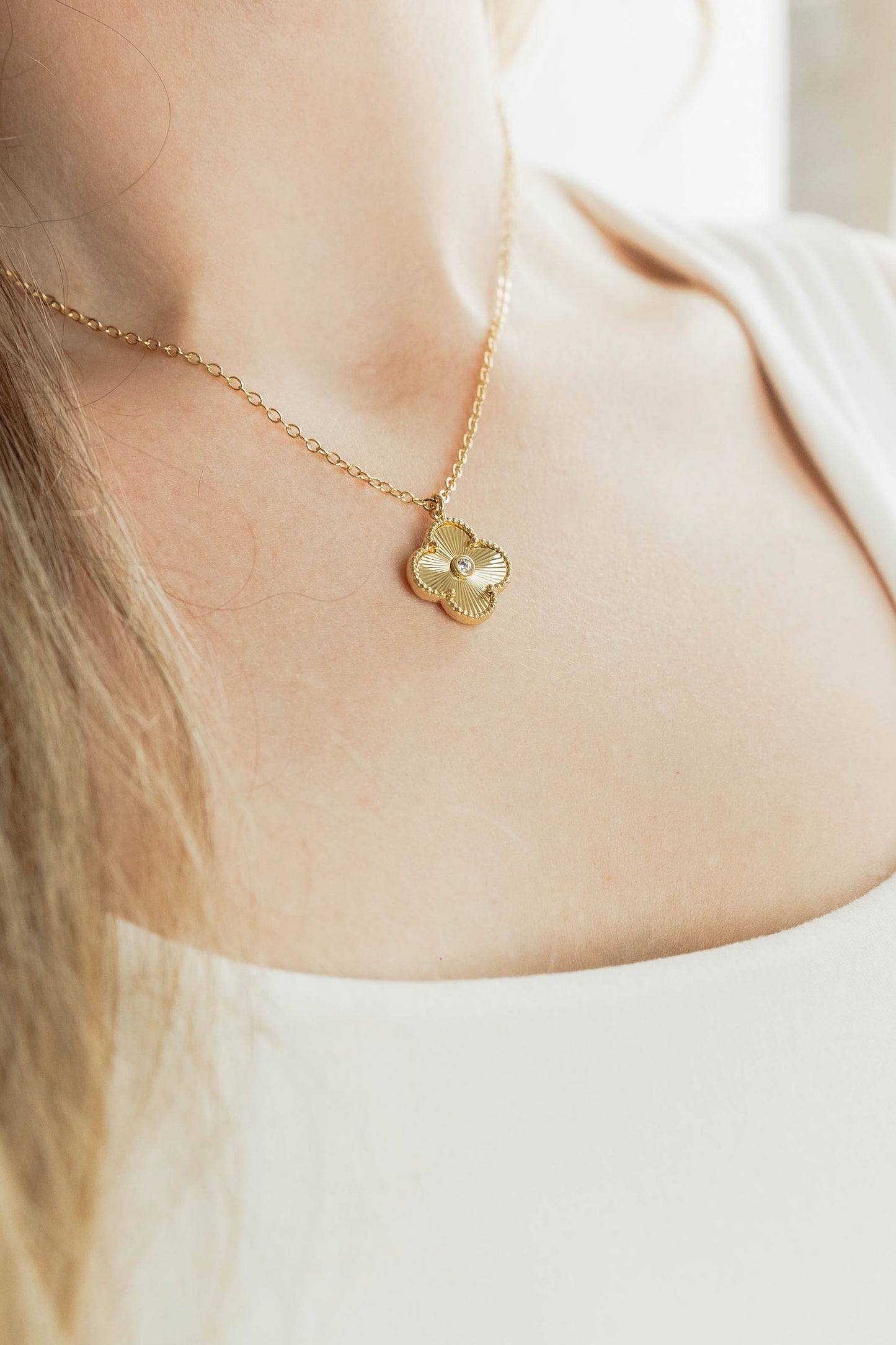 Clover Sunburst Necklace