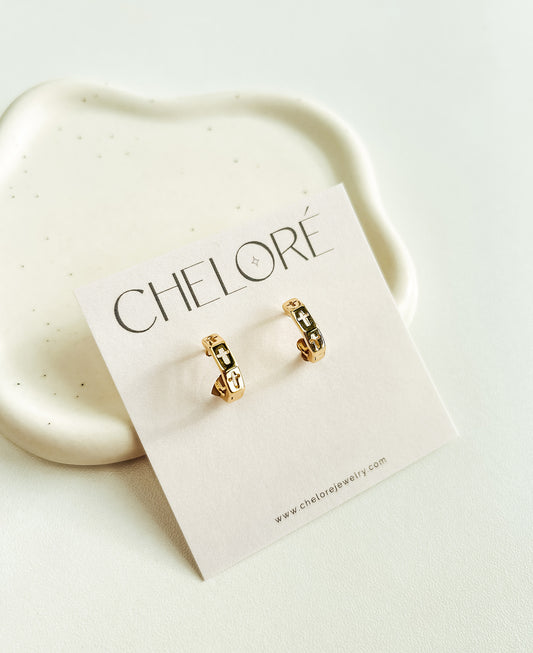 Infinity Cross Hoops