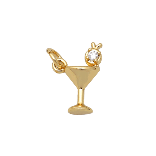 Martini Glass Charm