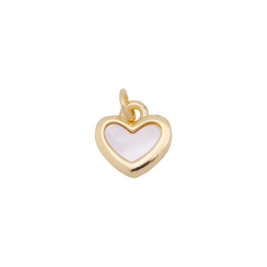 Pearl Heart Charm